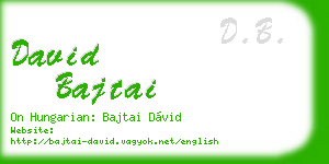 david bajtai business card